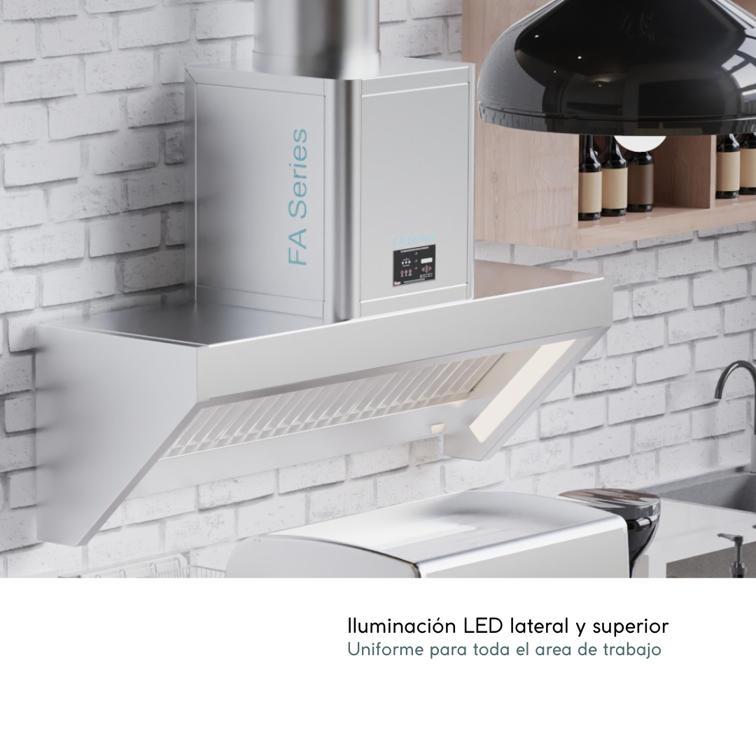 lluminacién LED lateral y superior